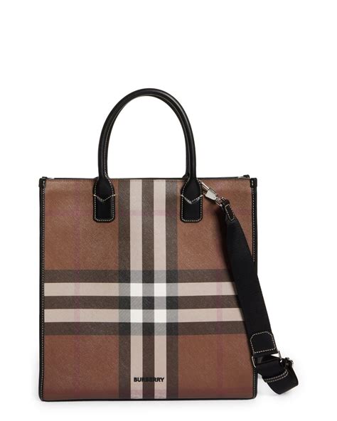 burberry denny checked tote bag|Burberry Denny Check Slim Vertical Tote Bag .